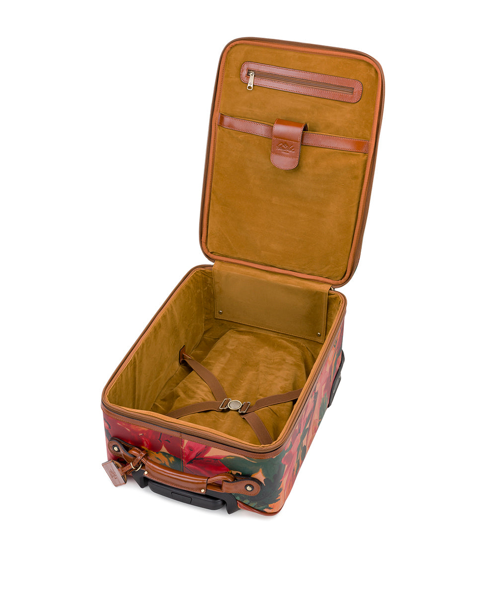 Vettore Trolley - Patina Coated Linen Canvas — Spring Multi - print - by Patricia Nash - View 4 of 5