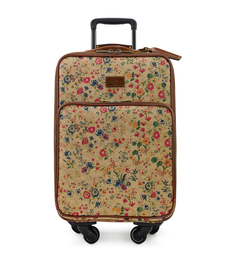 Vettore Trolley - Patina Coated Linen Canvas Prairie Rose