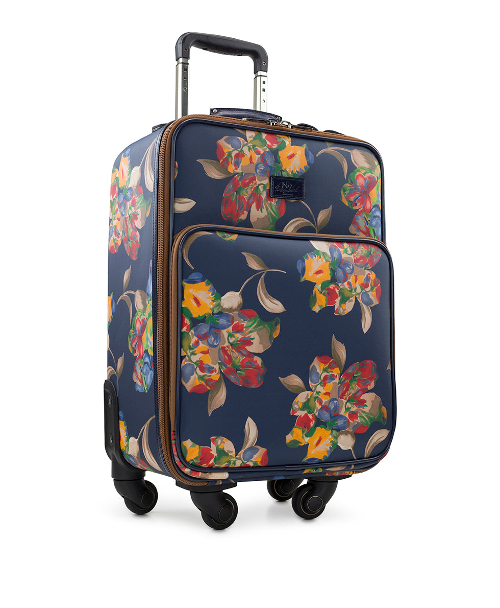 Vettore Trolley - Patina Coated Linen Canvas — Le Fleur - le fleur - by Patricia Nash - View 3 of 5