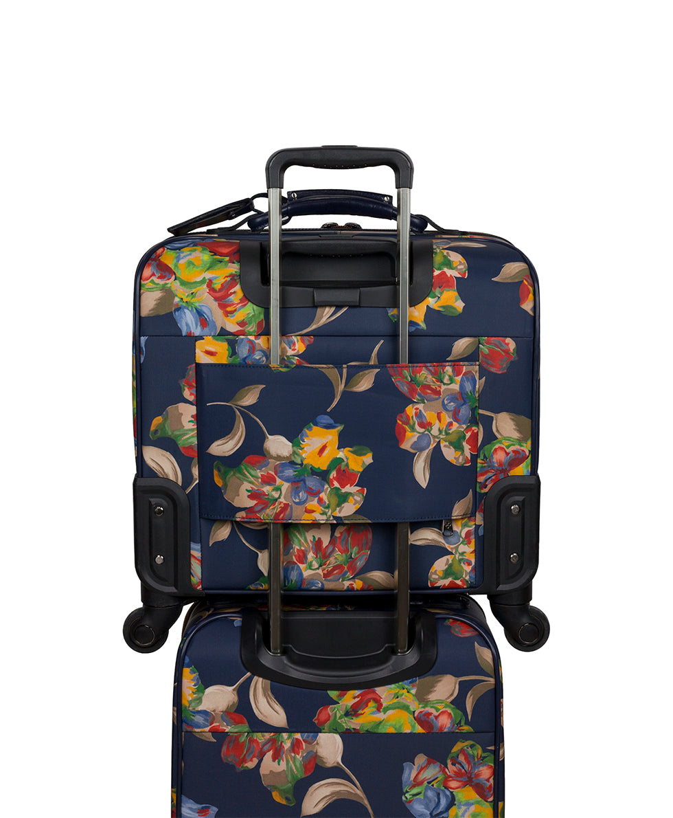 Vettore Trolley - Patina Coated Linen Canvas — Le Fleur - le fleur - by Patricia Nash - View 5 of 5