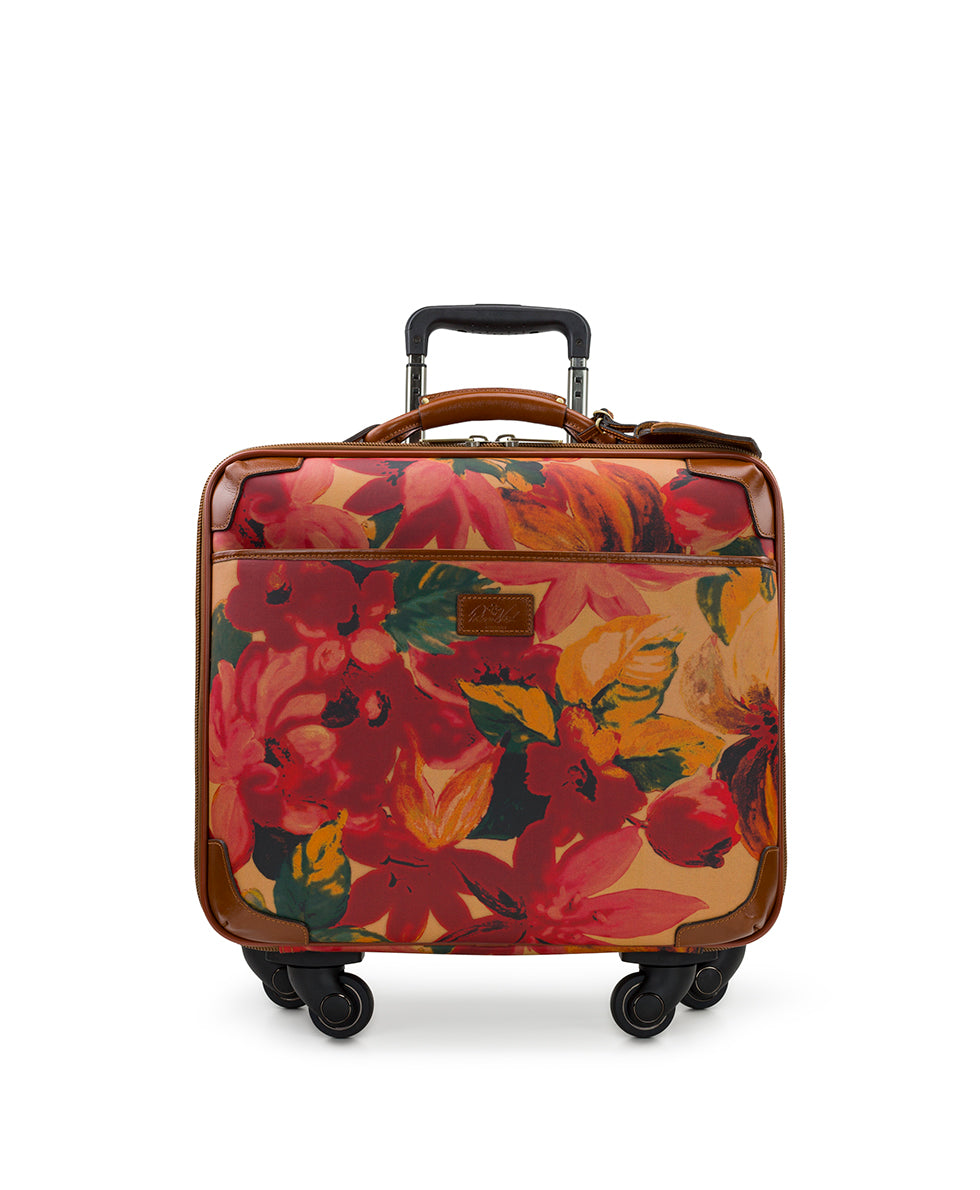 Velino Trolley - Patina Coated Linen Canvas — Spring Multi - print - by Patricia Nash - View 1 of 5