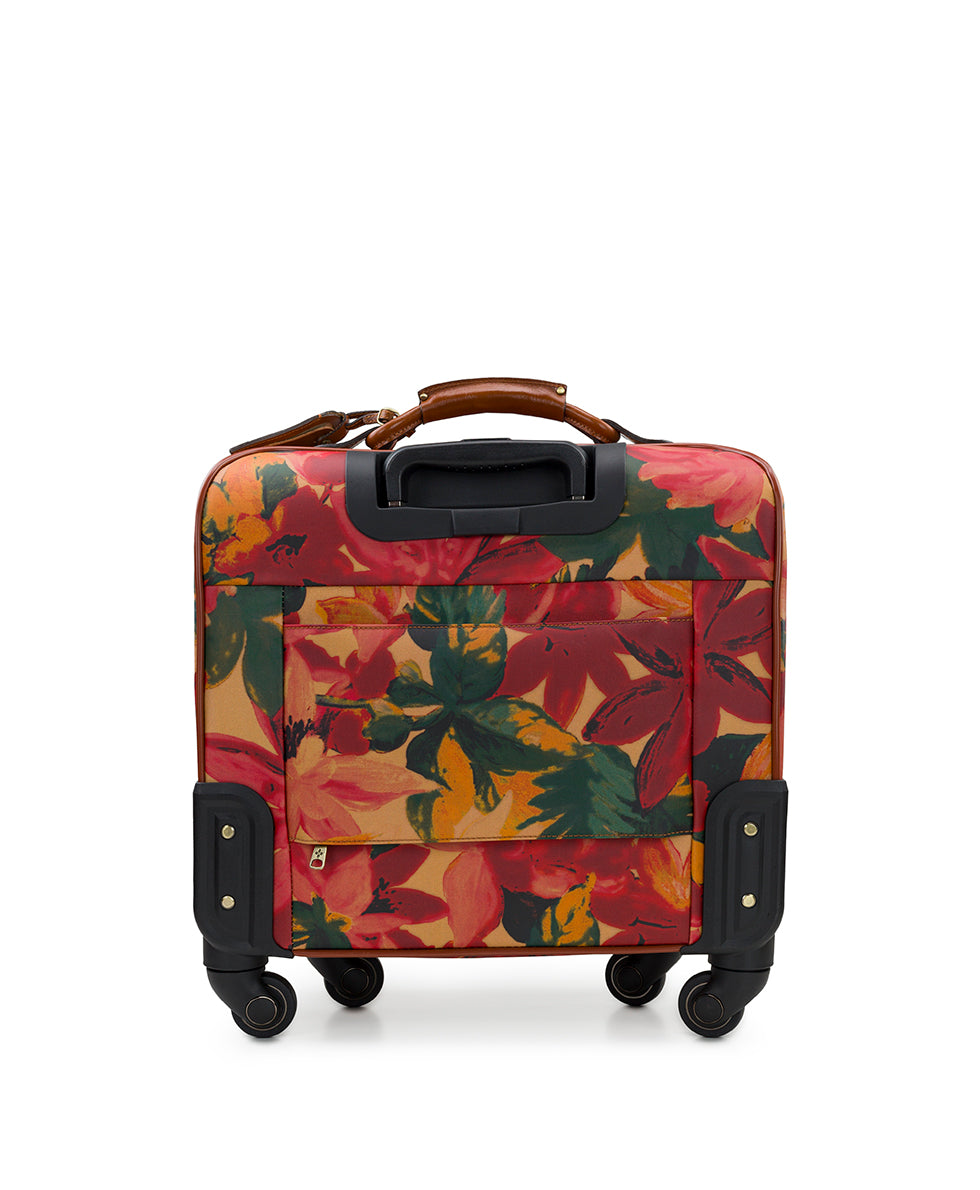Velino Trolley - Patina Coated Linen Canvas — Spring Multi - print - by Patricia Nash - View 2 of 5