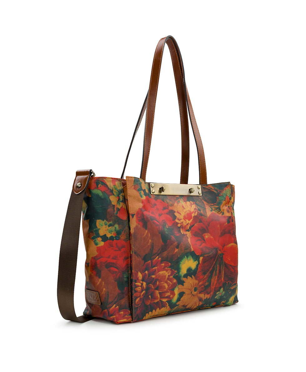 Silvi Tote - Patina Coated Linen Canvas Multi - multi - by Patricia Nash - View 3 of 6