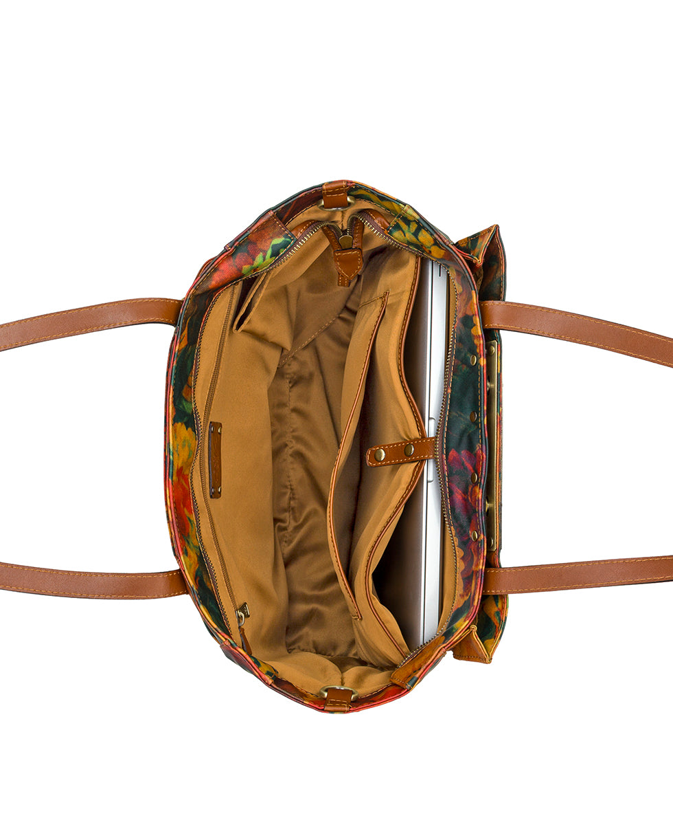 Silvi Tote - Patina Coated Linen Canvas Multi - multi - by Patricia Nash - View 5 of 6