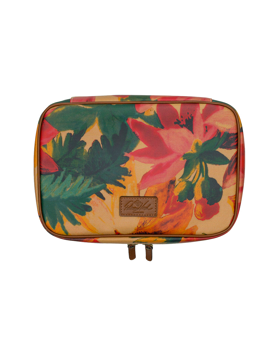 Ilaria Hanging Travel Case - Patina Coated Linen Canvas — Spring Multi - spring multi - by Patricia Nash - View 1 of 4