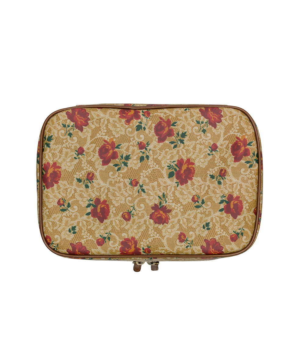 Female - Ilaria Hanging Case -  Patina Coated Linen Canvas Western Lace - western lace - by Patricia Nash - View 2 of 4