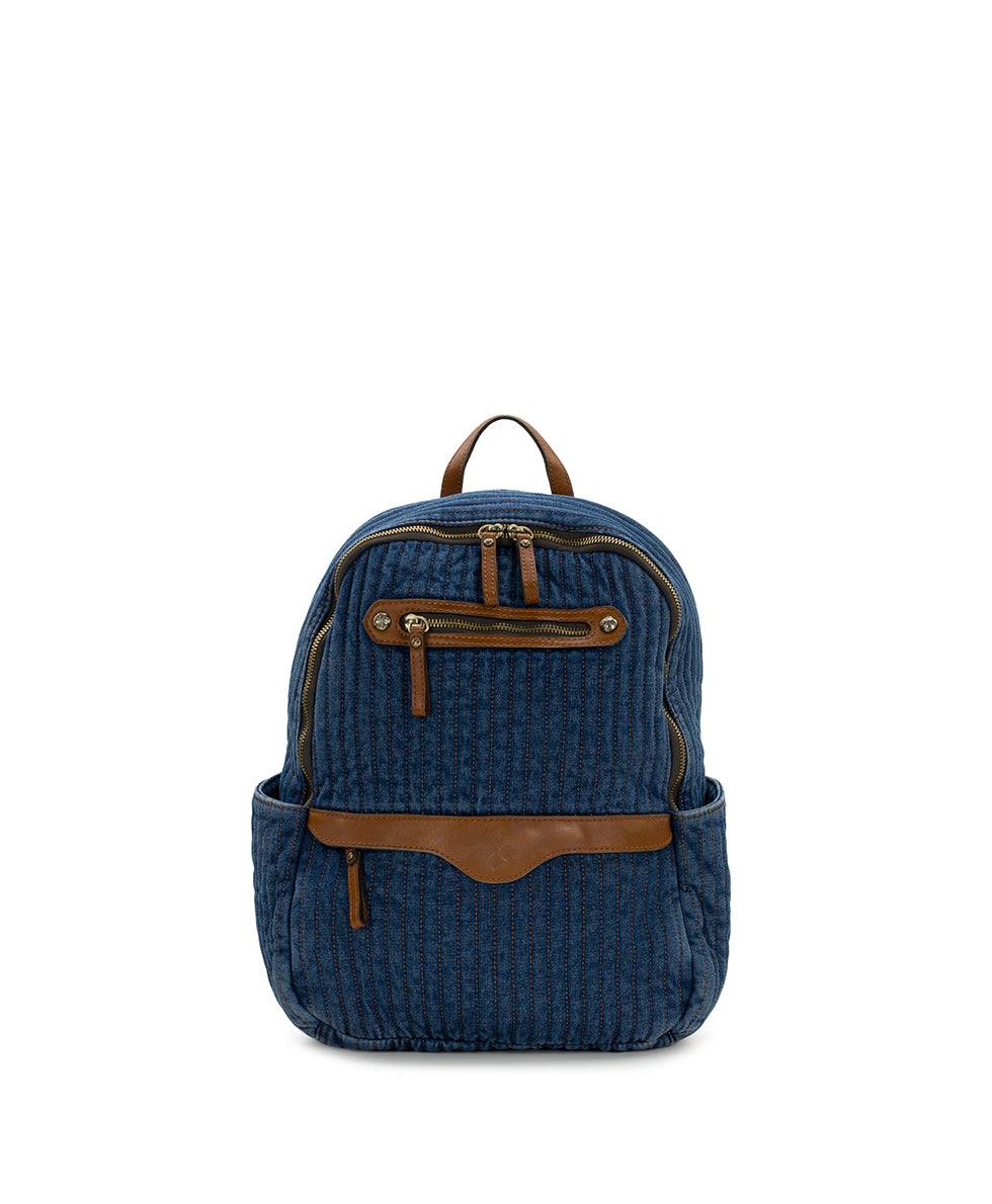 Female - Karina Backpack | Quilted Denim | Denim - denim - by Patricia Nash - View 1 of 7