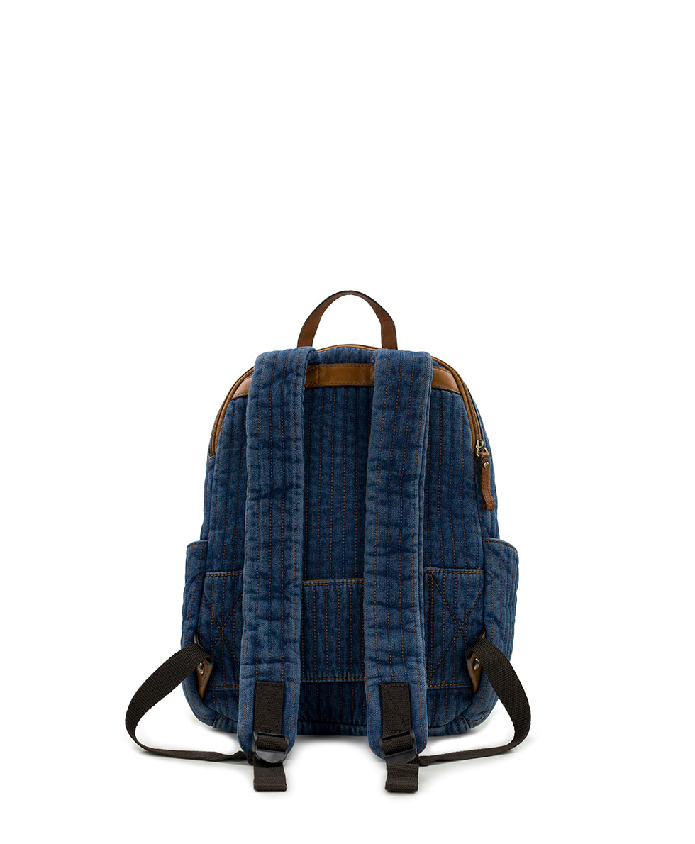 Female - Karina Backpack | Quilted Denim | Denim - denim - by Patricia Nash - View 3 of 7