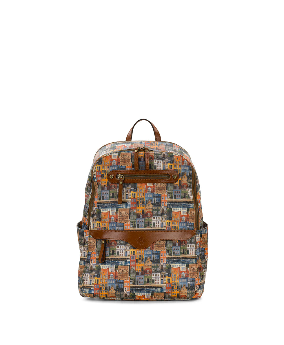 Female - Karina Backpack | Homes Along The Coast of Bergen | Homes Along The Coast Of Bergen - homes along the coast of bergen - by Patricia Nash - View 1 of 5