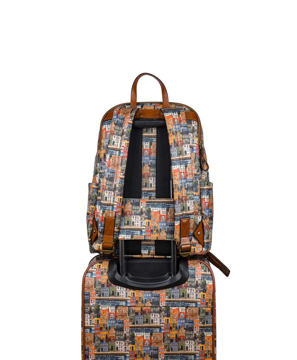 Female - Karina Backpack | Homes Along The Coast of Bergen | Homes Along The Coast Of Bergen - homes along the coast of bergen - by Patricia Nash - View 5 of 5