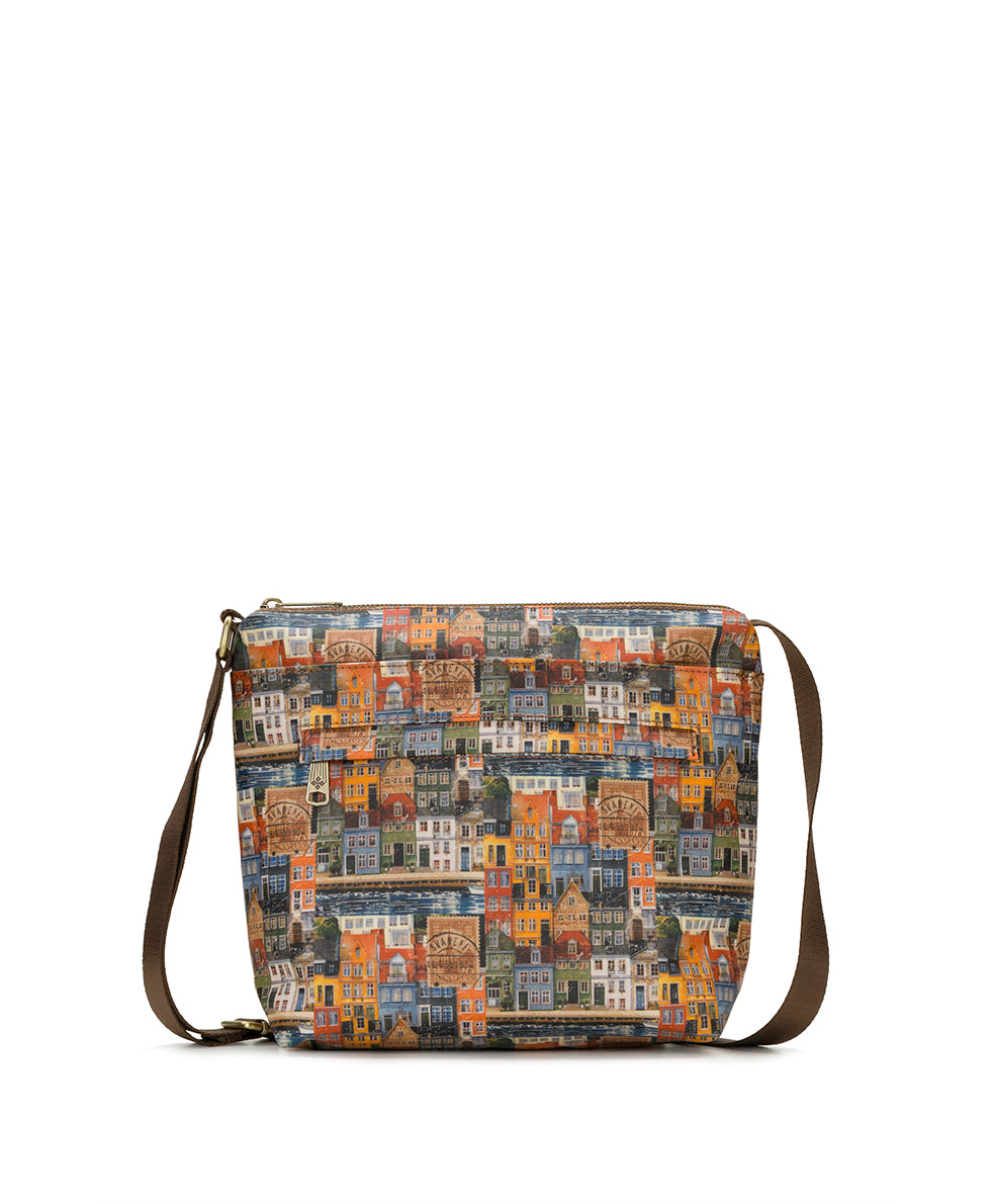 Female - Carmini Crossbody | Homes Along The Coast of Bergen | Homes Along The Coast Of Bergen - fleur de jardin - by Patricia Nash - View 1 of 4