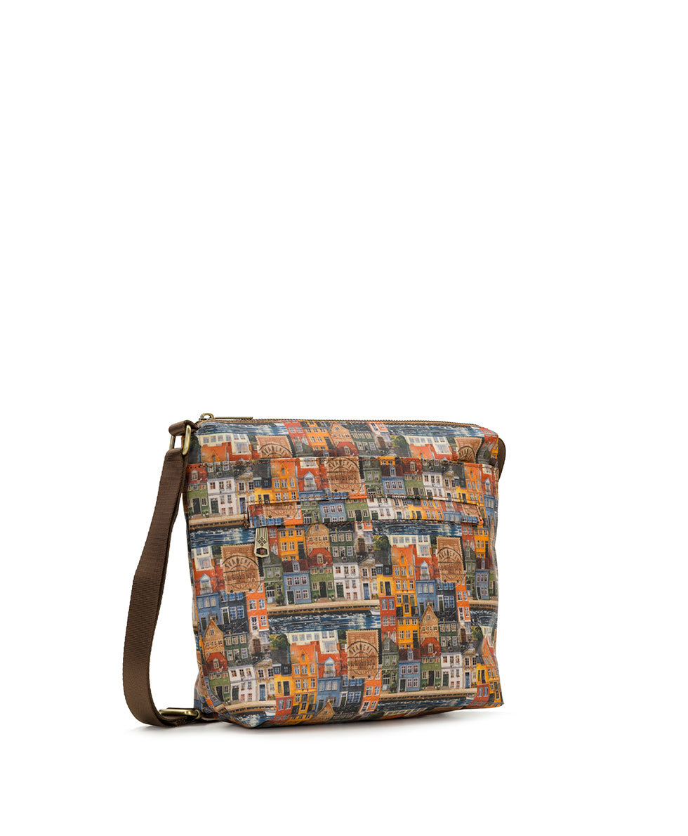 Female - Carmini Crossbody | Homes Along The Coast of Bergen | Homes Along The Coast Of Bergen - fleur de jardin - by Patricia Nash - View 3 of 4