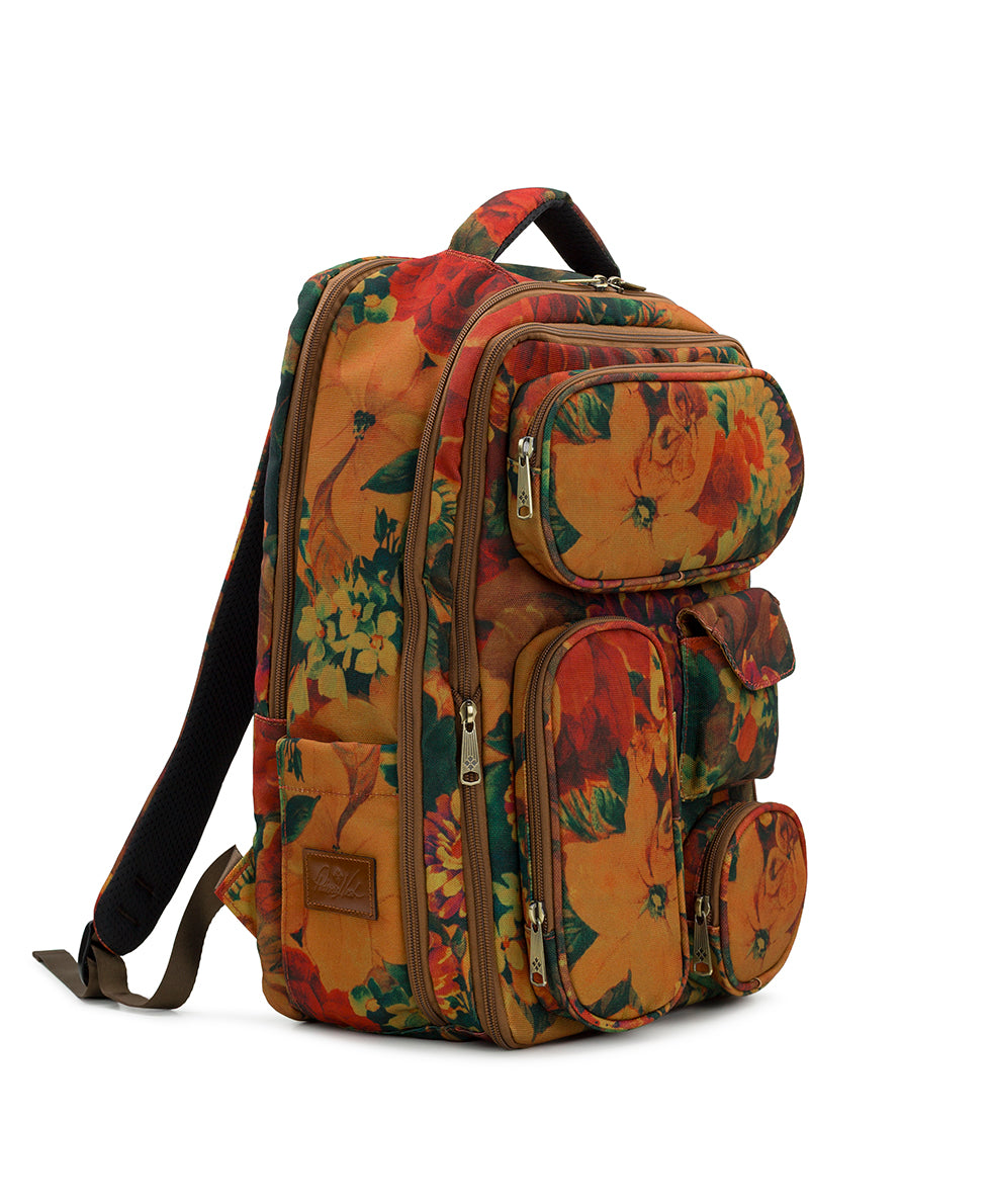 Female - Vico Travel Backpack - Woven Poly - Multi Print - multi print - by Patricia Nash - View 3 of 6