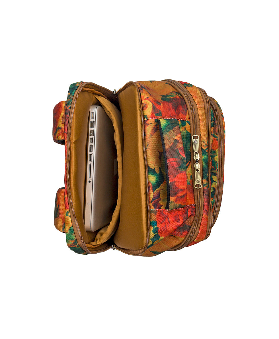 Female - Vico Travel Backpack - Woven Poly - Multi Print - multi print - by Patricia Nash - View 5 of 6