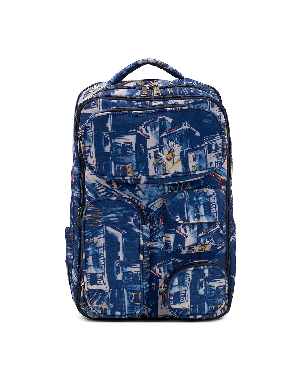 Female - Vico Backpack - Woven Poly  — Harbor Nights - harbor nights - by Patricia Nash - View 1 of 7