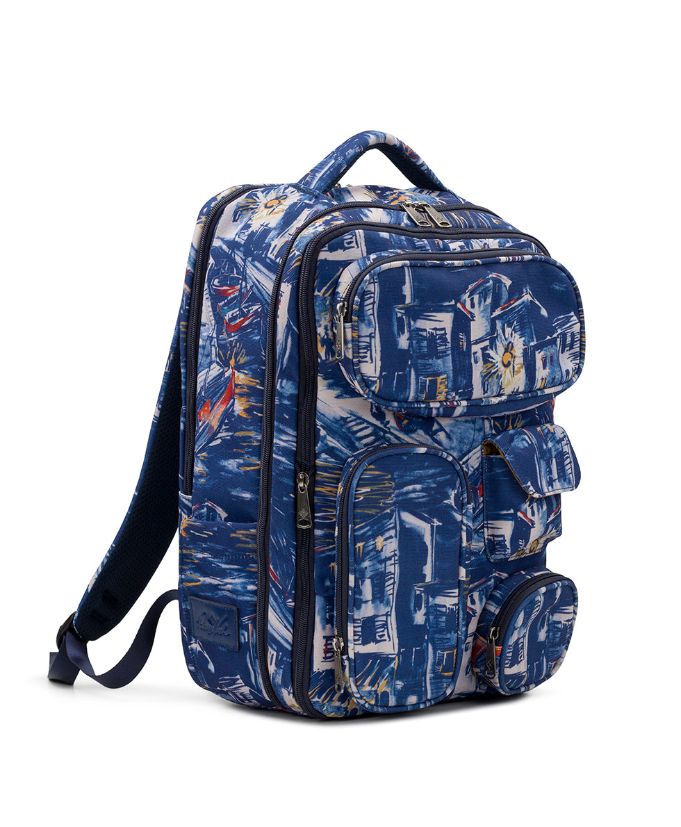 Female - Vico Backpack - Woven Poly  — Harbor Nights - harbor nights - by Patricia Nash - View 3 of 7