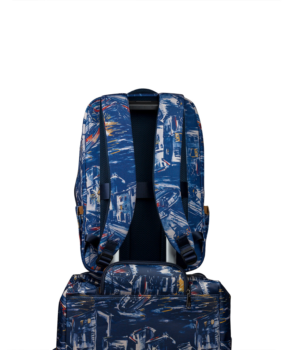 Female - Vico Backpack - Woven Poly  — Harbor Nights - harbor nights - by Patricia Nash - View 7 of 7