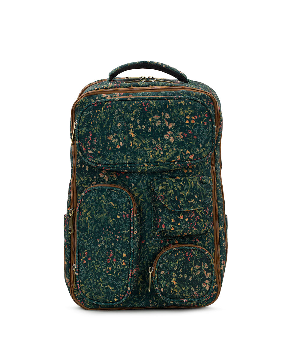 Female - Vico Backpack - Woven Poly ‑ Tuscan Fields - tuscan fields - by Patricia Nash - View 1 of 6