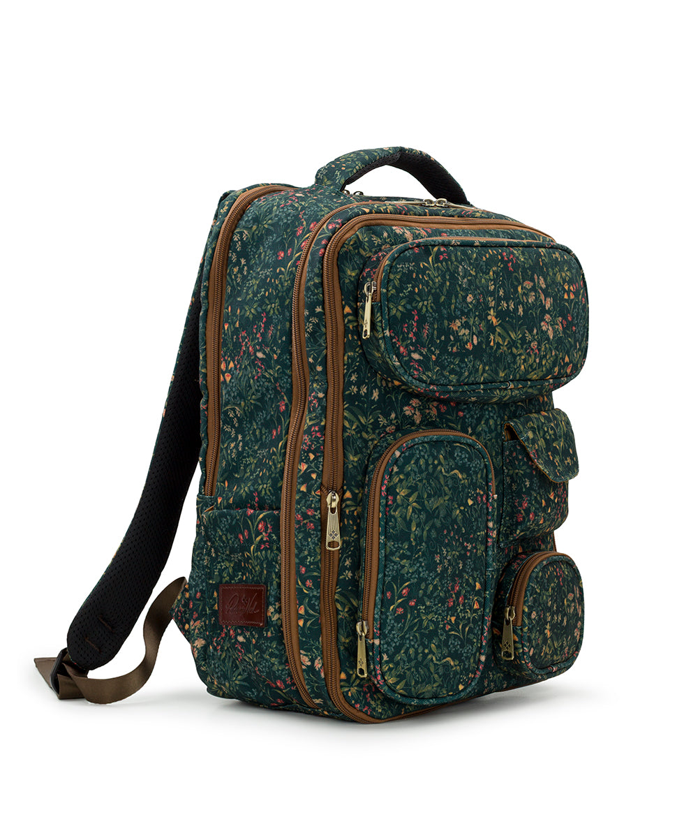 Female - Vico Backpack - Woven Poly ‑ Tuscan Fields - tuscan fields - by Patricia Nash - View 3 of 6