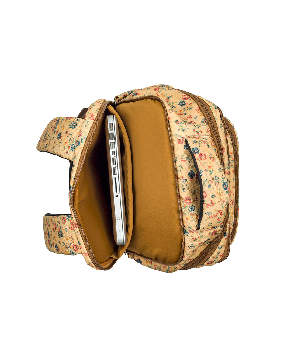 Female - Vico Travel Backpack - Woven Poly - Fleur de Jardin - fleur de jardin - by Patricia Nash - View 5 of 6