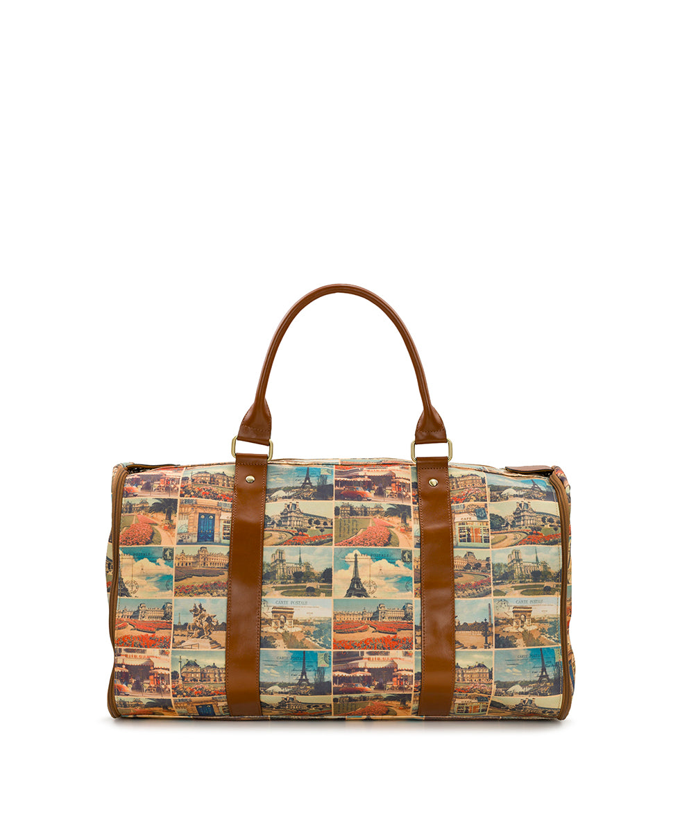 Female - Vasilia Garment Duffel Bag - Postcards From Paris - postcards from paris - by Patricia Nash - View 2 of 6