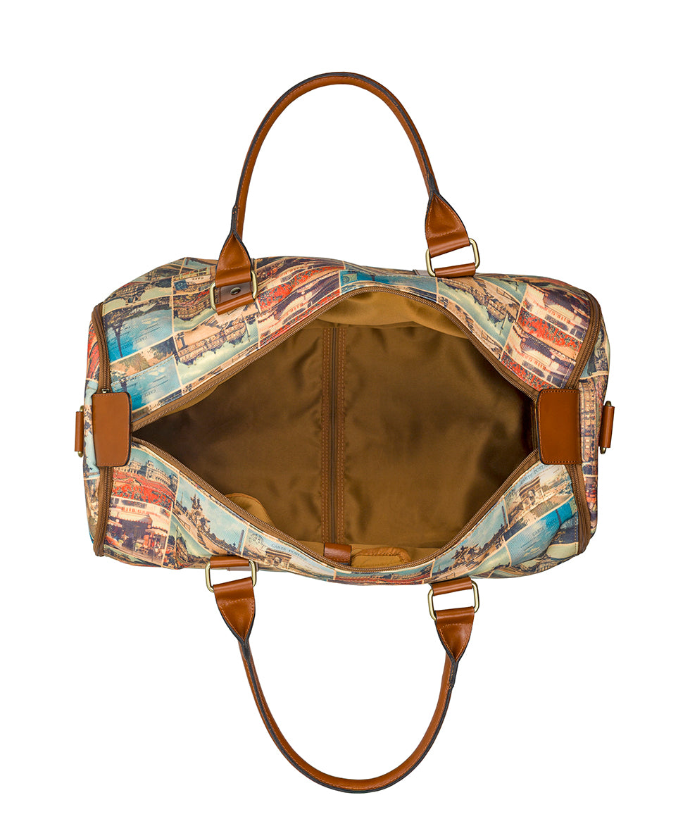 Female - Vasilia Garment Duffel Bag - Postcards From Paris - postcards from paris - by Patricia Nash - View 6 of 6