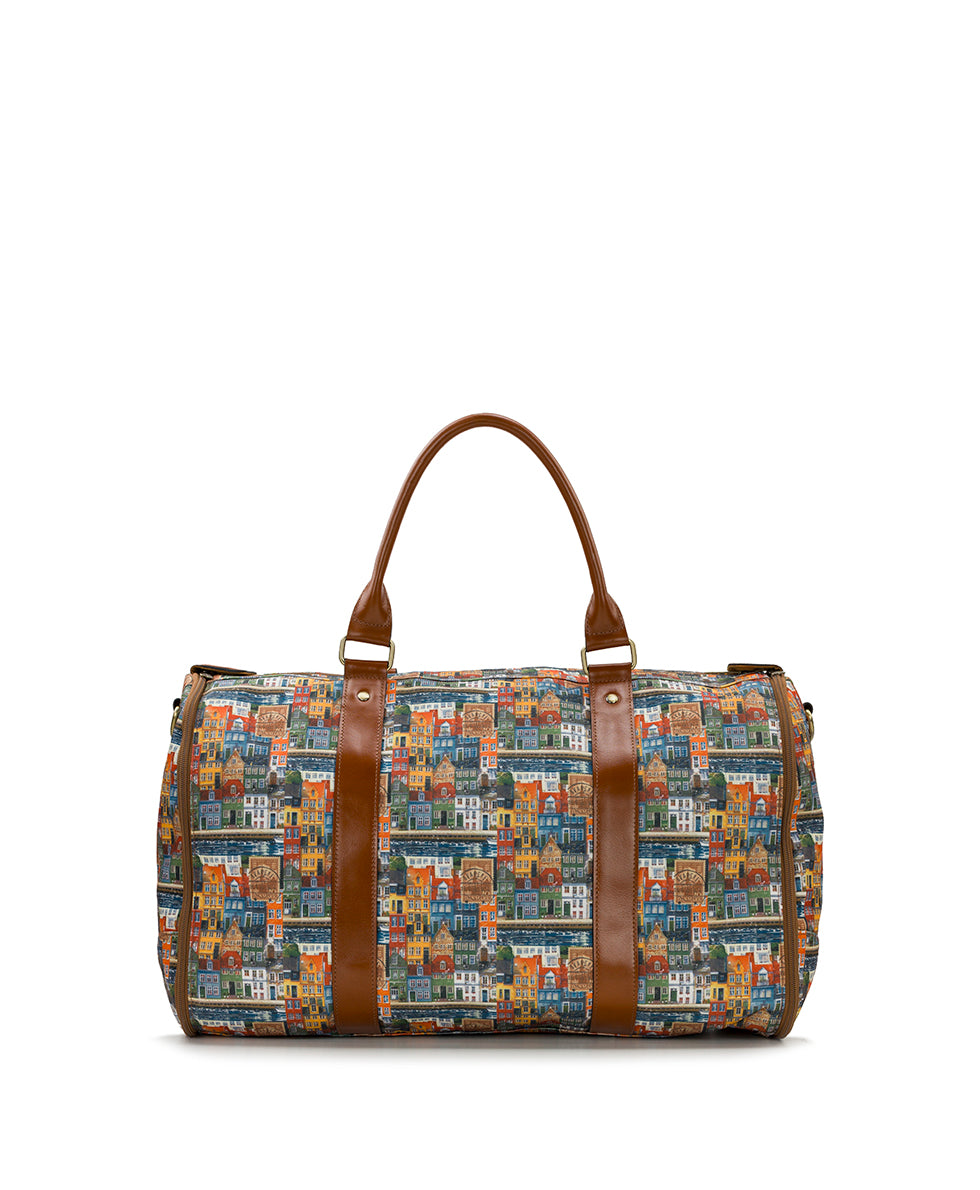 Female - Vasilia Garment Duffel | Homes Along The Coast of Bergen | Homes Along The Coast Of Bergen - homes along the coast of bergen - by Patricia Nash - View 2 of 6