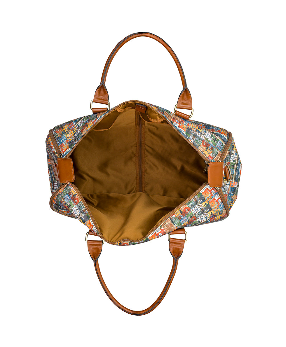 Female - Vasilia Garment Duffel | Homes Along The Coast of Bergen | Homes Along The Coast Of Bergen - homes along the coast of bergen - by Patricia Nash - View 6 of 6