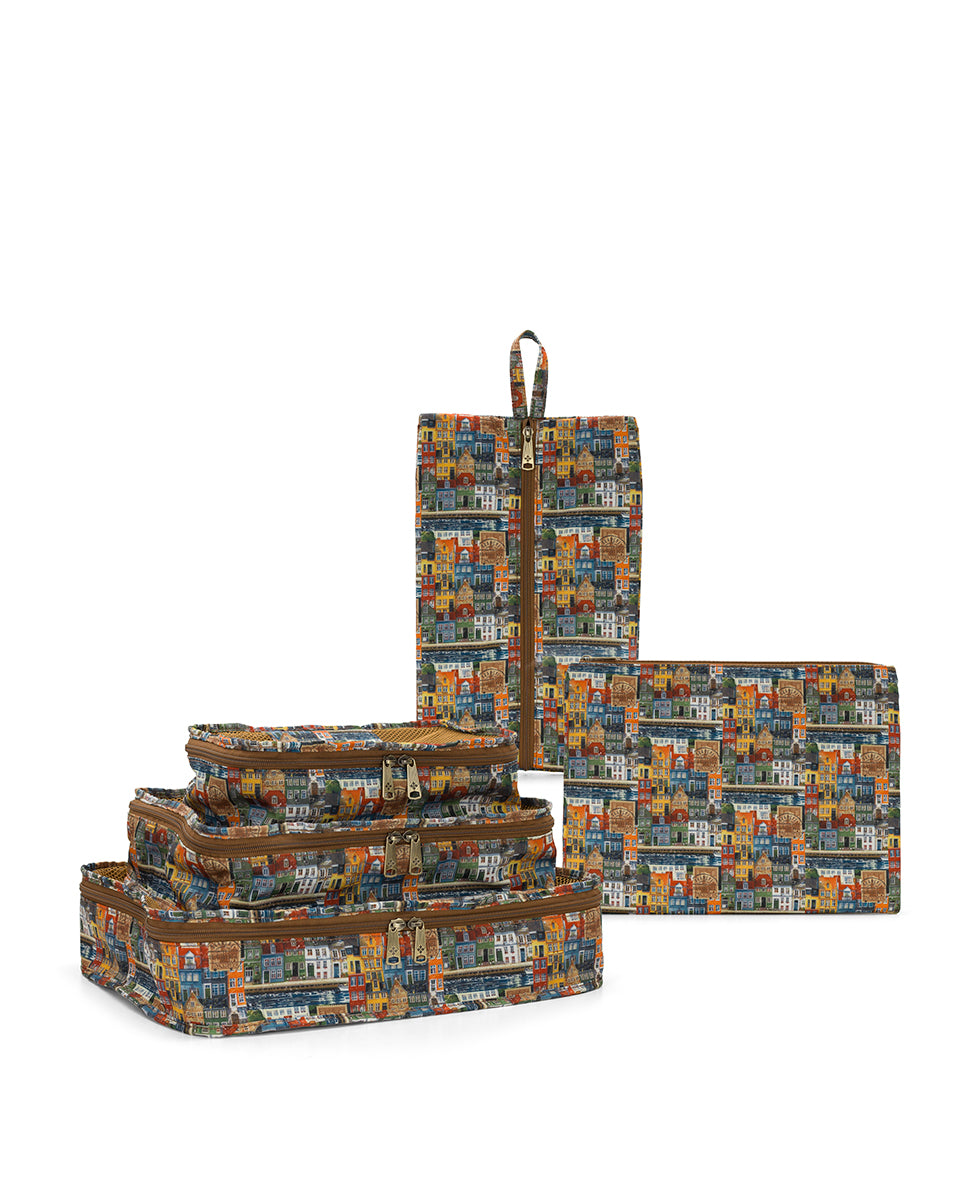 Female - 5 Piece Travel Cubes | Homes Along The Coast of Bergen | Homes Along The Coast Of Bergen - homes along the coast of bergen - by Patricia Nash - View 1 of 5