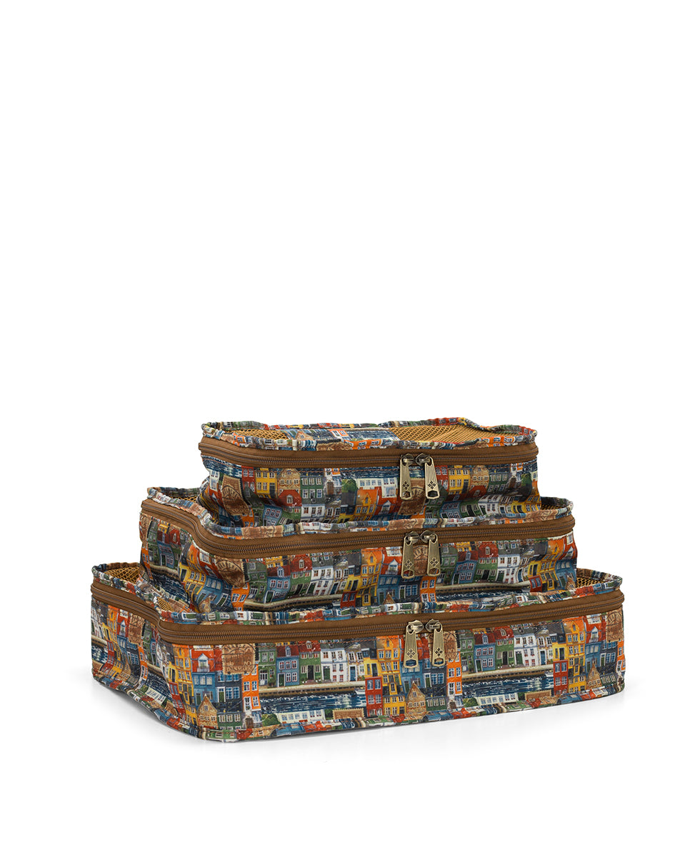 Female - 5 Piece Travel Cubes | Homes Along The Coast of Bergen | Homes Along The Coast Of Bergen - homes along the coast of bergen - by Patricia Nash - View 2 of 5