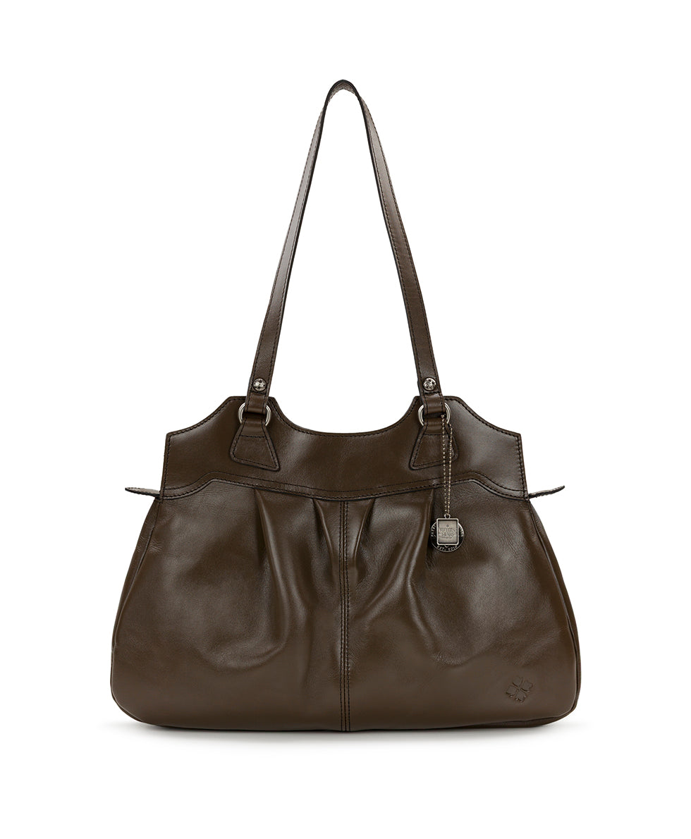 Female - Napoli Satchel - Heritage Leather - mushroom - by Patricia Nash - View 1 of 7