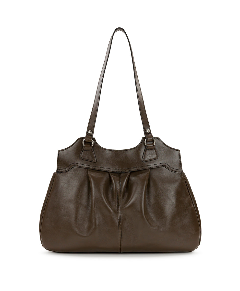 Female - Napoli Satchel - Heritage Leather - mushroom - by Patricia Nash - View 2 of 7