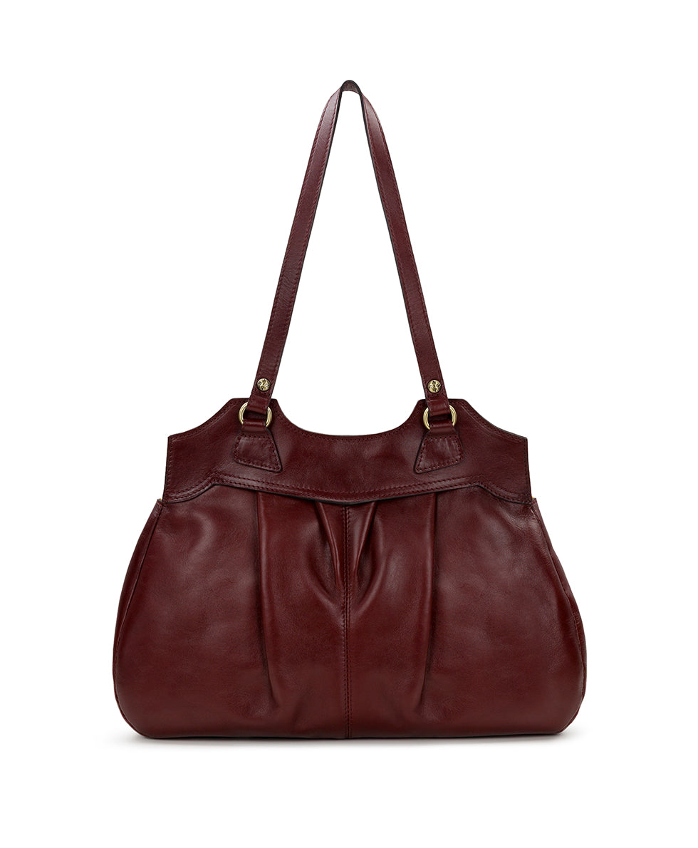 Female - Napoli Satchel - Heritage Leather - mushroom - by Patricia Nash - View 16 of 32