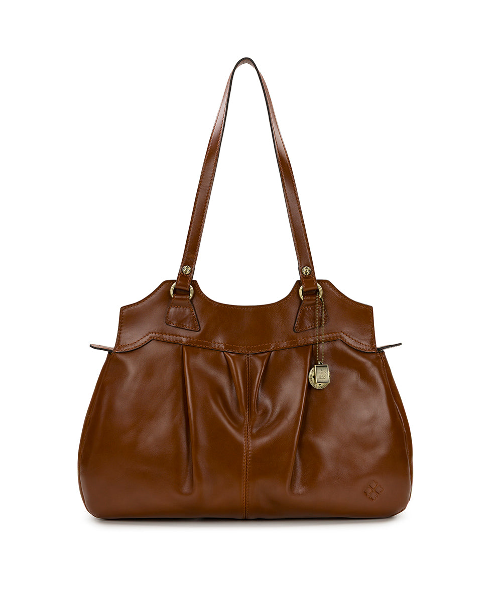 Female - Napoli Satchel - Heritage Leather - mushroom - by Patricia Nash - View 1 of 32