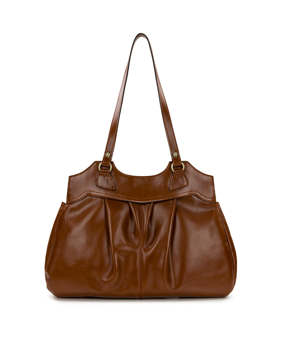 Female - Napoli Satchel - Heritage Leather - mushroom - by Patricia Nash - View 22 of 32