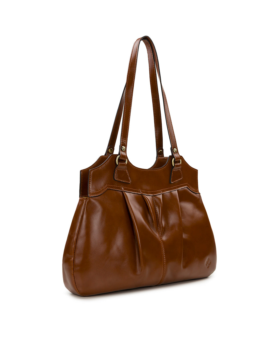 Female - Napoli Satchel - Heritage Leather - mushroom - by Patricia Nash - View 25 of 32