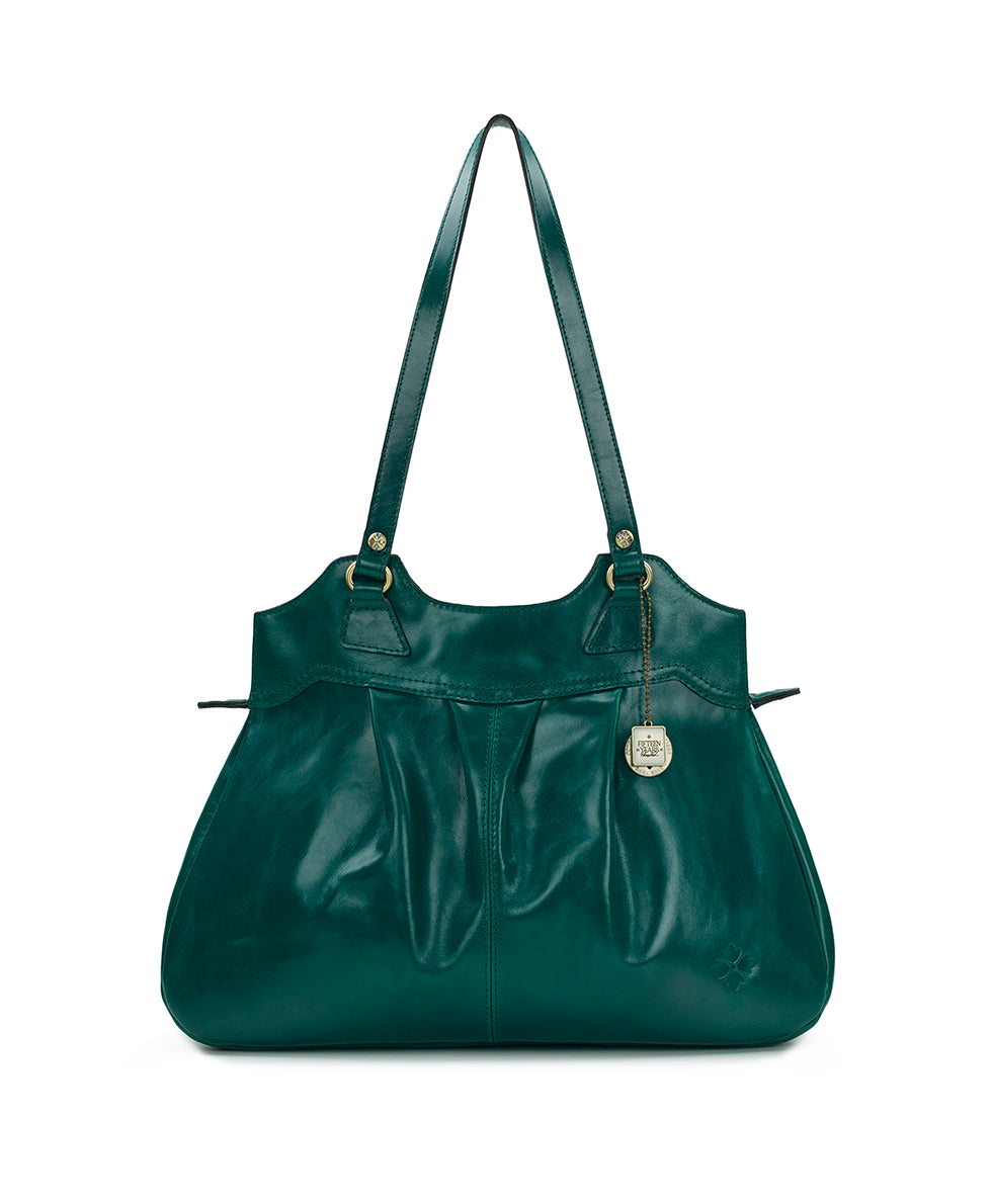 Female - Napoli Satchel - Vintage Distressed Leather - cognac - by Patricia Nash - View 7 of 17