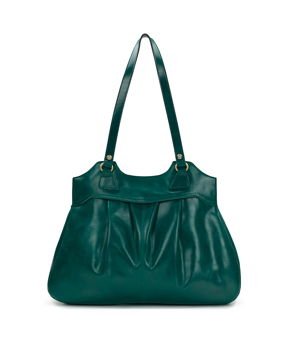 Female - Napoli Satchel - Vintage Distressed Leather - cognac - by Patricia Nash - View 8 of 17