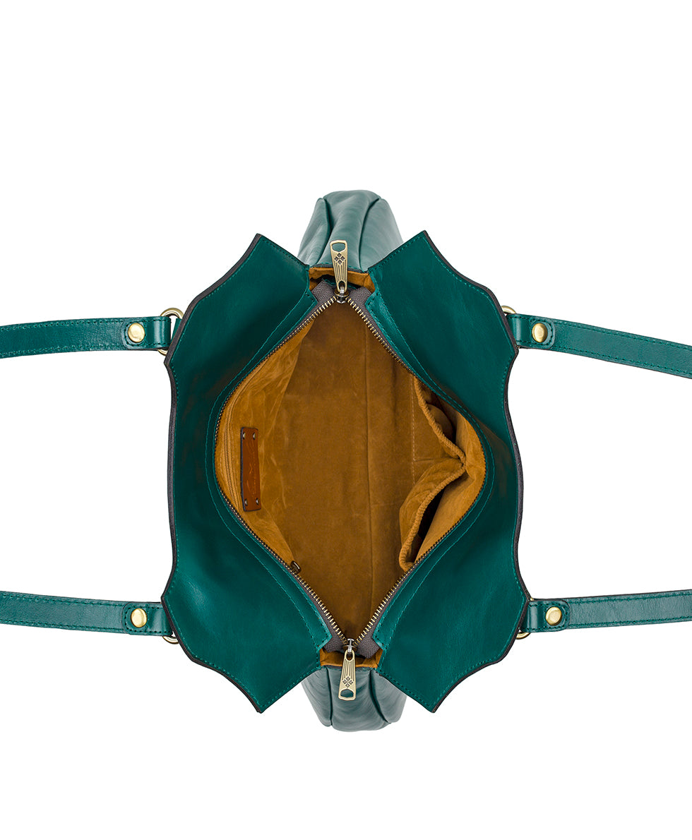 Female - Napoli Satchel - Vintage Distressed Leather - cognac - by Patricia Nash - View 12 of 17