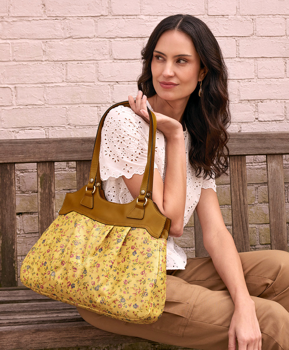 Female - Napoli Satchel - Fleur de Jardin - fleur de jardin - by Patricia Nash - View 4 of 7