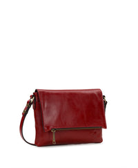 Corfu Crossbody - Vintage Distressed Leather — Ruby Red