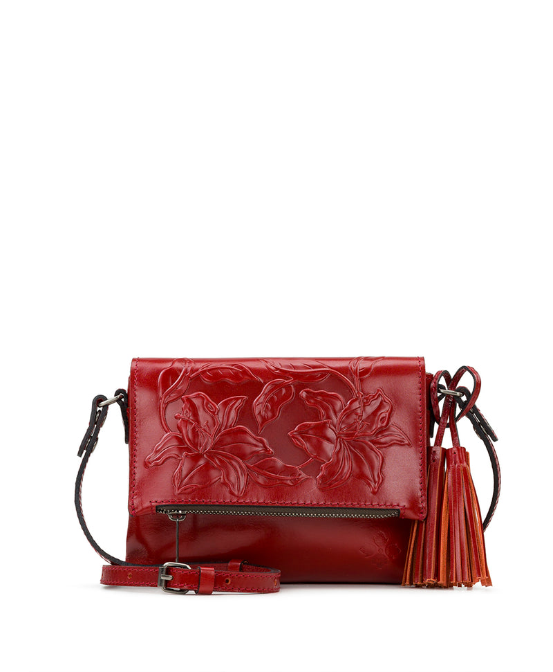 Red Parisienne Quilted Leather Crossbody Bag