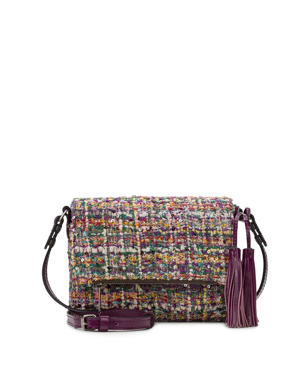 Rachel Rachel Roy Black Silver Sequin Crossbody Handbag Purse Chain Strap |  eBay