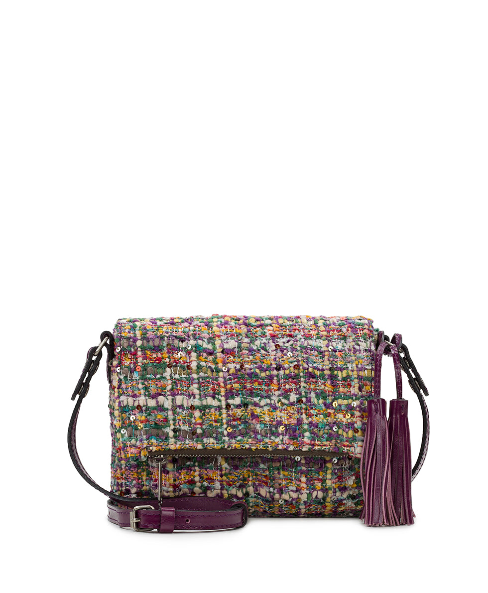 Corfu Crossbody - Sequin Boucle - dark purple - by Patricia Nash - View 1 of 4