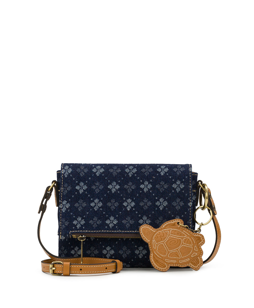 Corfu Crossbody - Denim Floret Jacquard – Patricia Nash