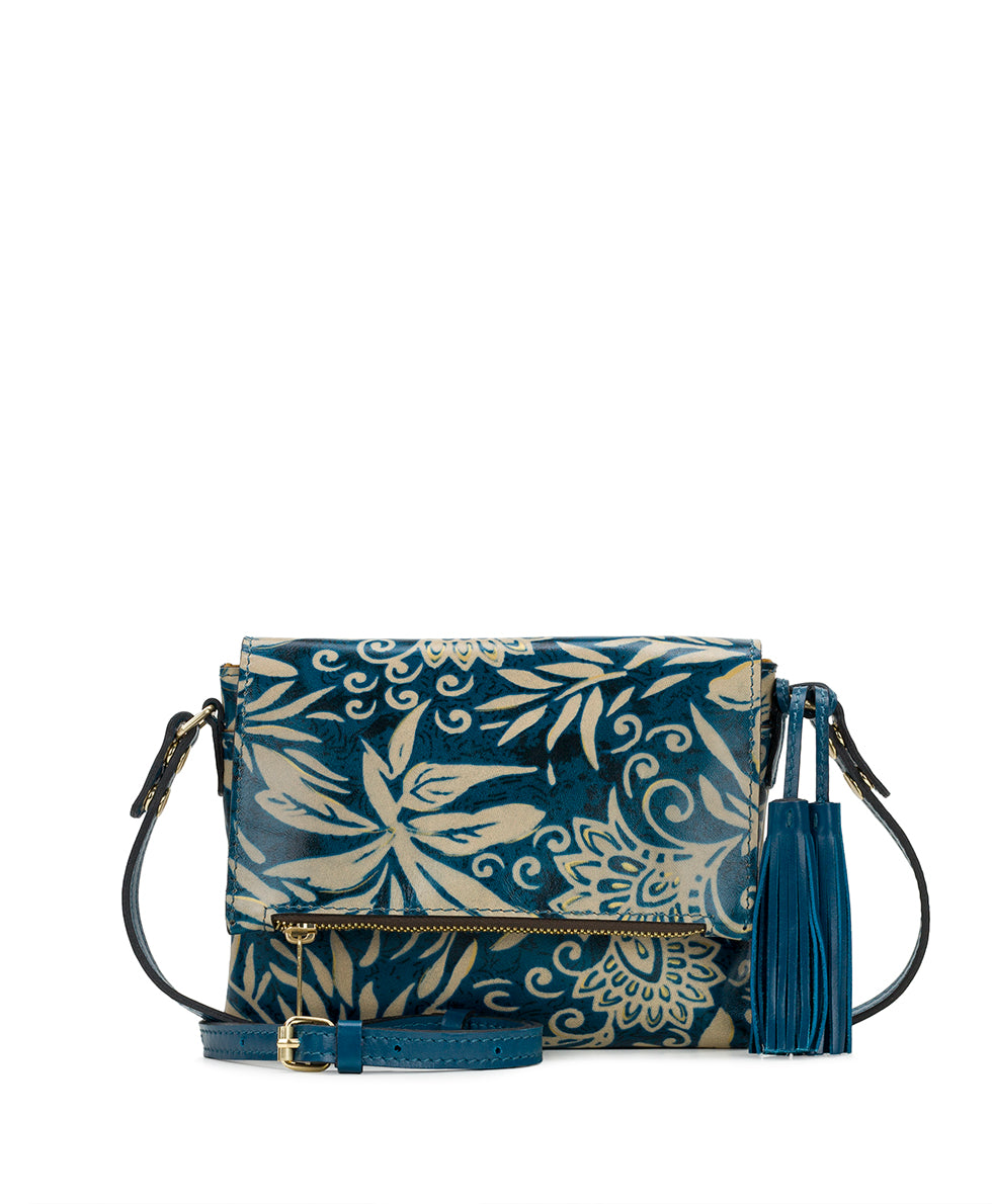Female - Corfu Crossbody - Greek Floral Print - greek floral print - by Patricia Nash - View 1 of 4