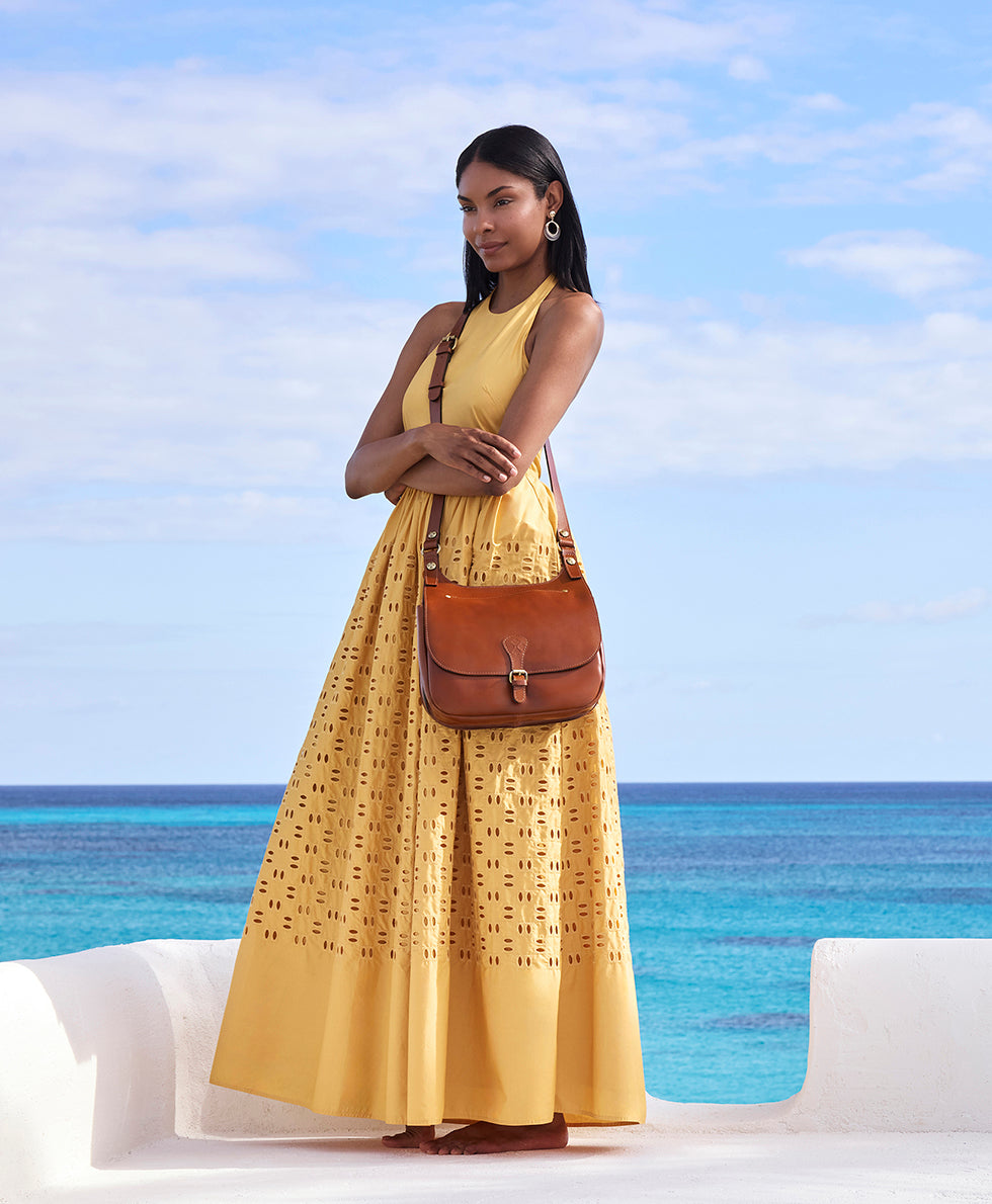Female - London Saddle Bag - Heritage - tan - by Patricia Nash - View 4 of 5