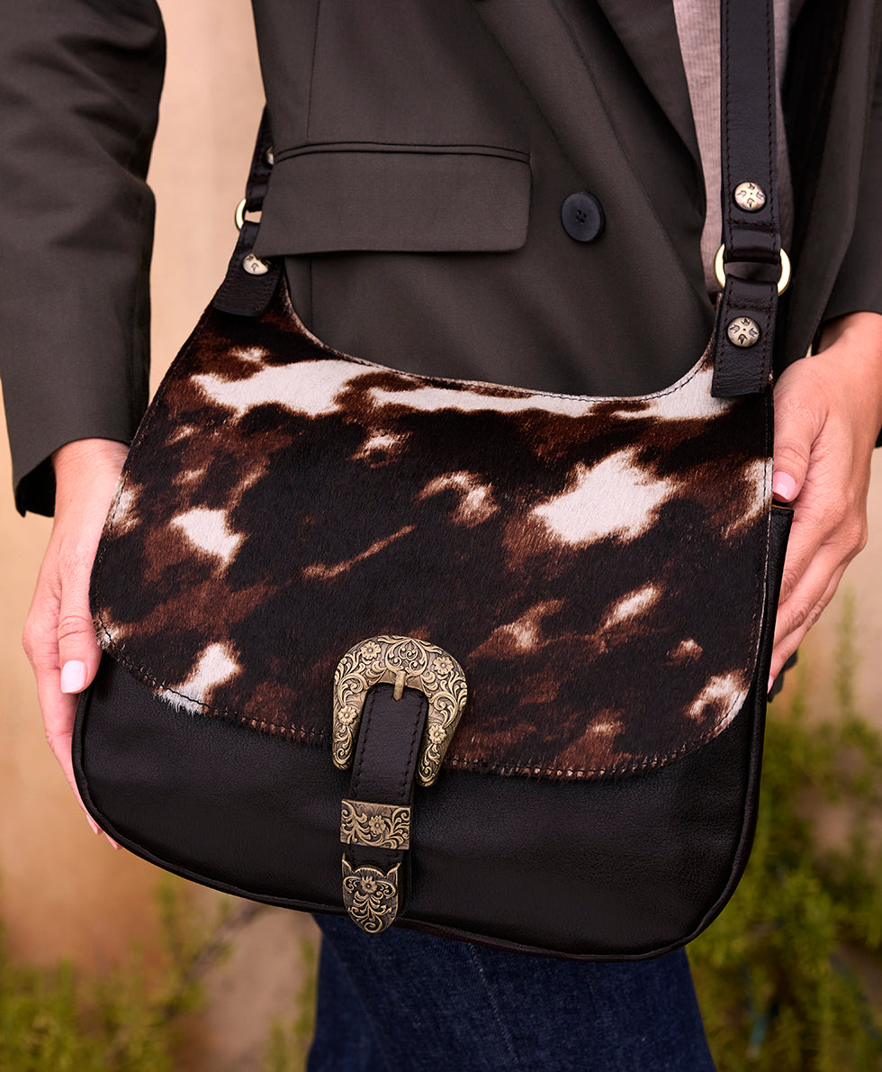 Female - London Saddle Bag - Cavallino - chocolate - by Patricia Nash - View 6 of 7