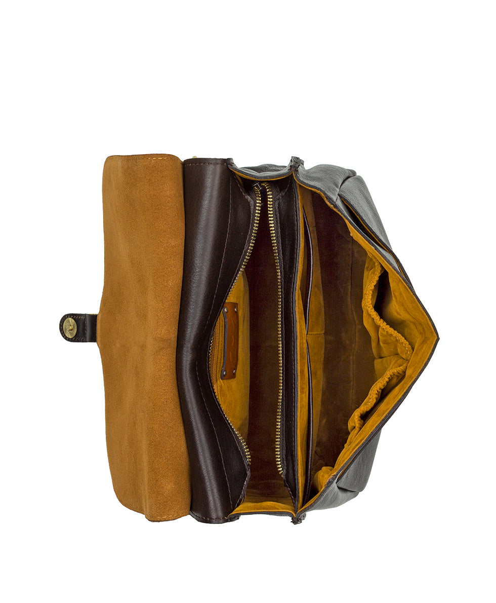 Female - London Saddle Bag - Cavallino - chocolate - by Patricia Nash - View 4 of 4