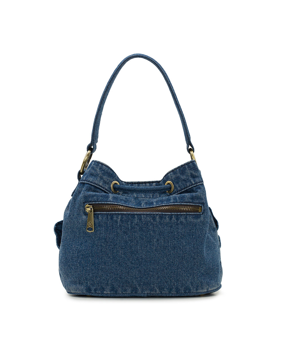 Female - Elisa Bucket - Floral Applique Denim - denim - by Patricia Nash - View 2 of 5
